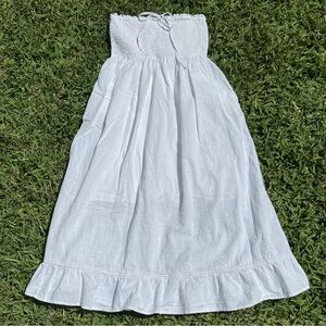 Stitch + Feather Smocked Tube Top Midi Dress